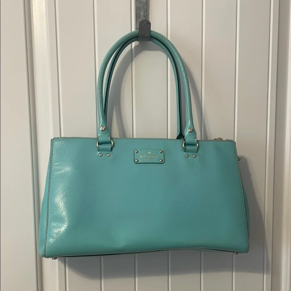 Kate Spade Blue Shoulder Bag with Structured Design - Picture 1 of 12